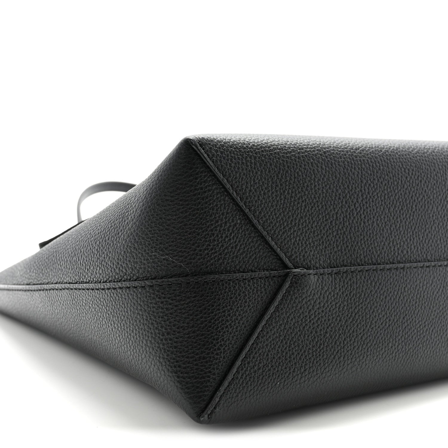 Grained Calfskin Mini Himmel Shopper Tote Black