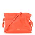 Nappa Calfskin Mini Flamenco Knot Clutch Sunrise Orange