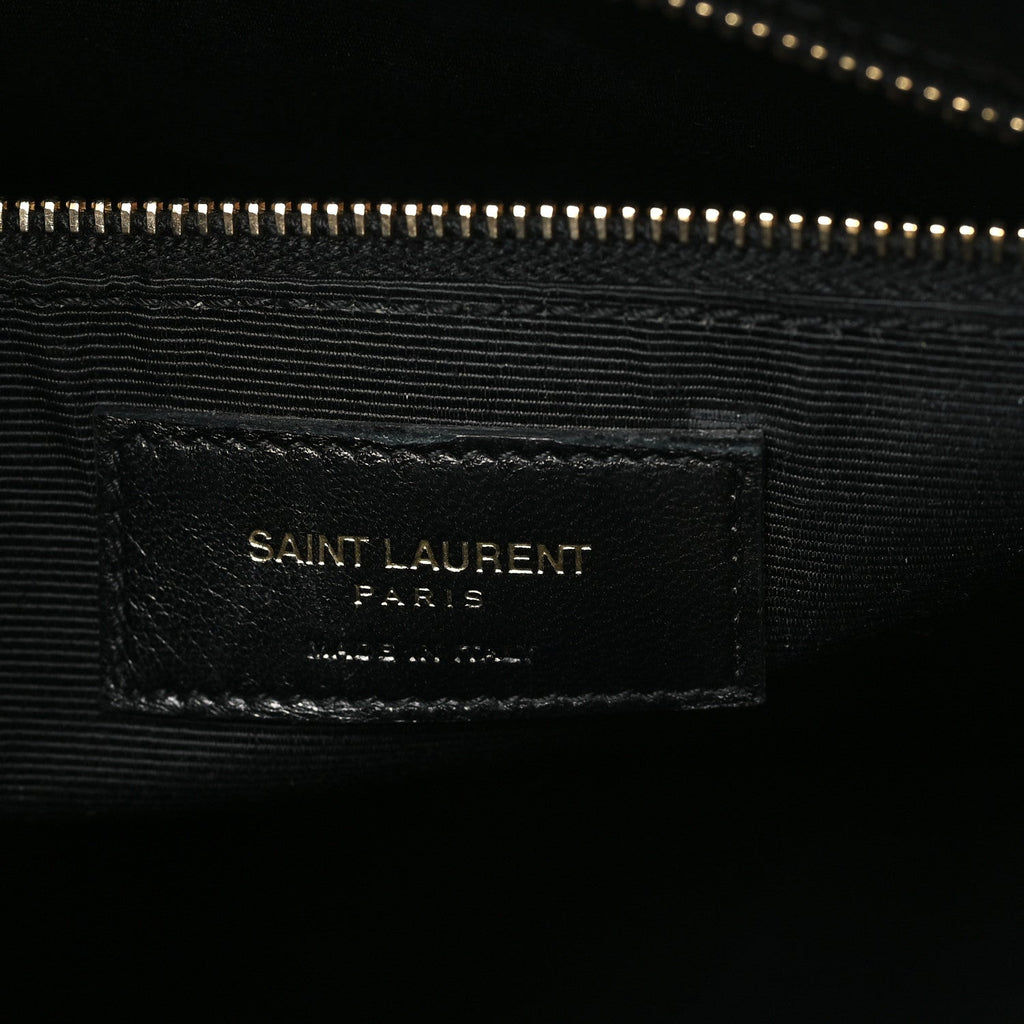 Grained Calfskin Small Sac De Jour Black