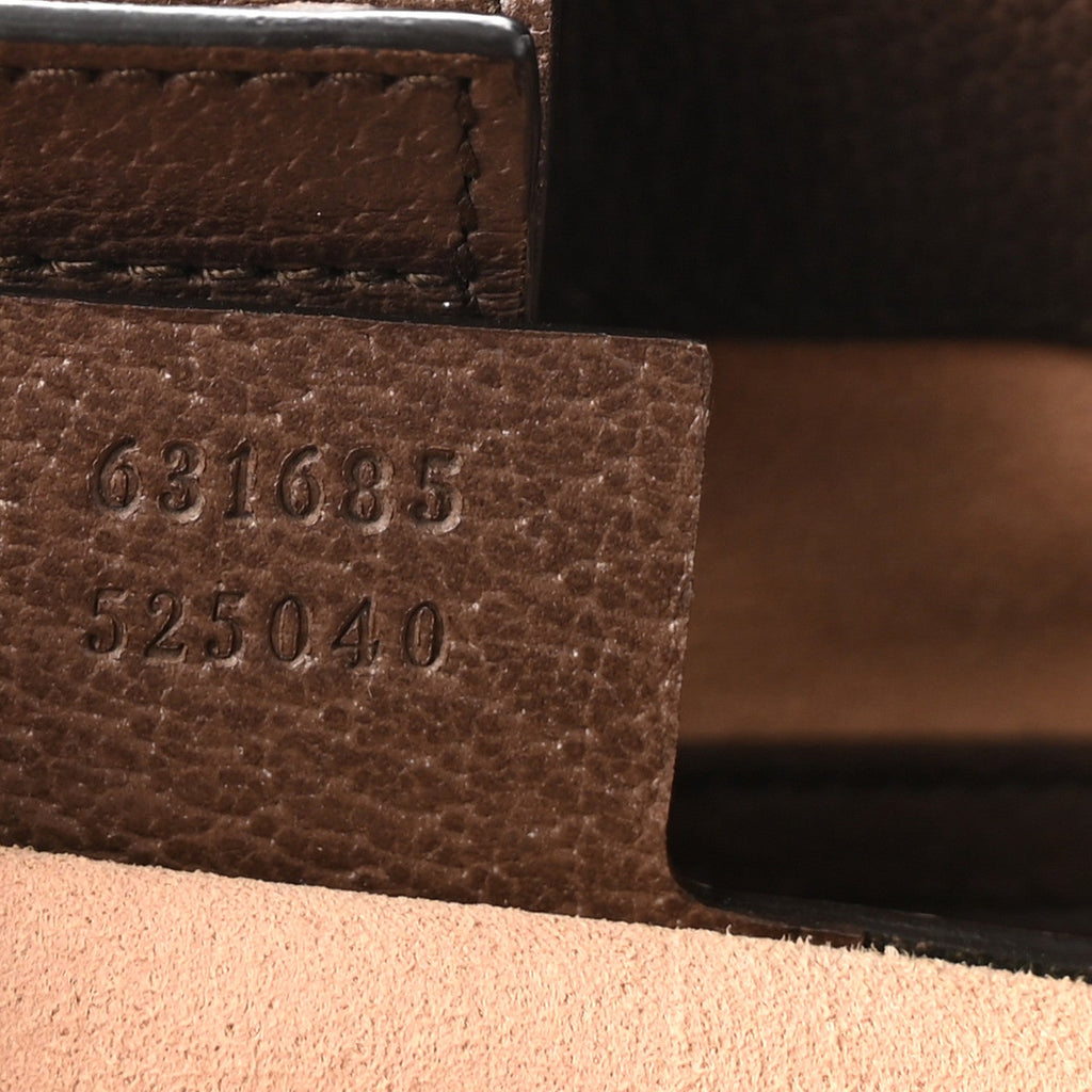GG Supreme Monogram Medium Ophidia Shopping Tote Brown