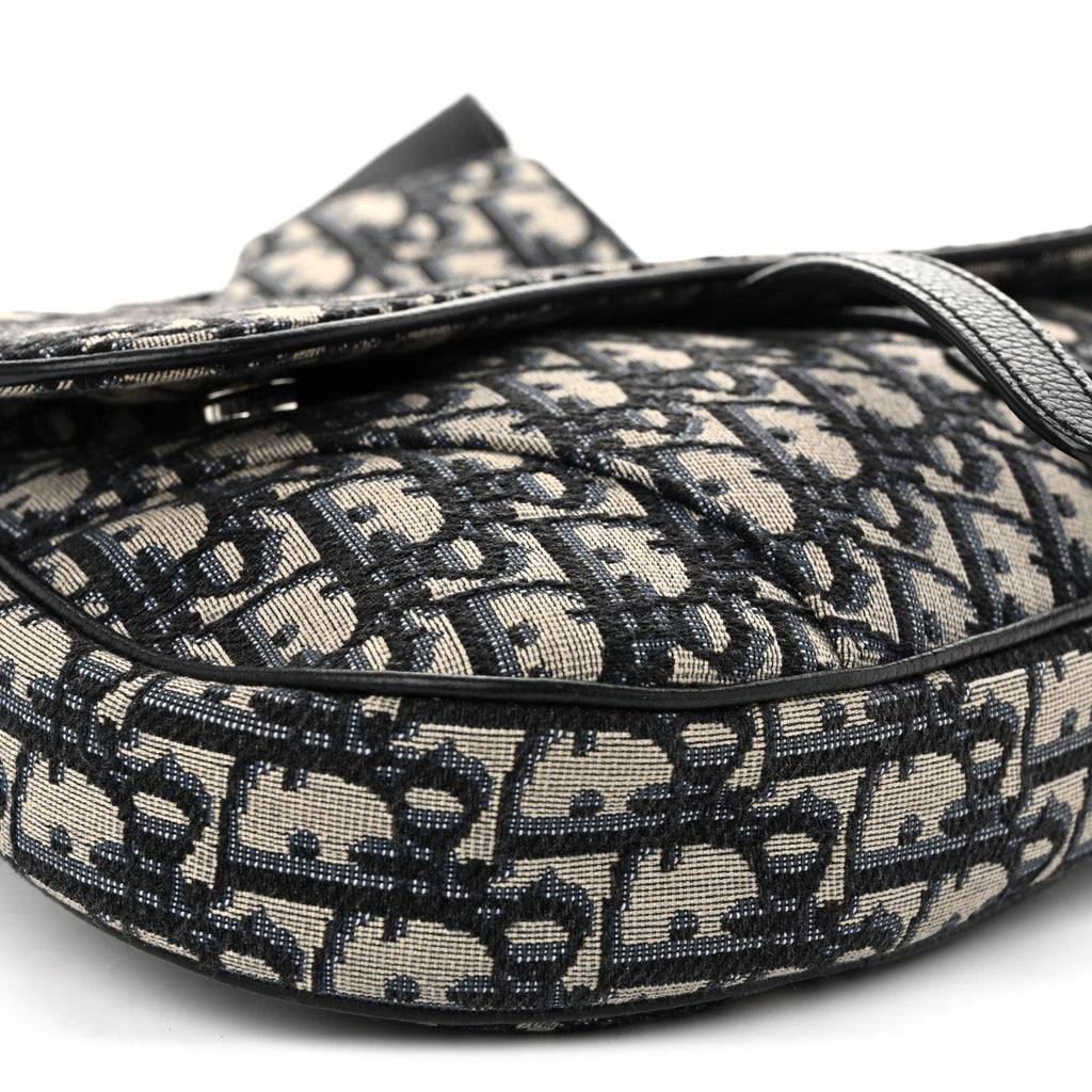 Oblique Mens Saddle Bag Blue