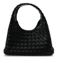 Nappa Intrecciato Small Campana Shoulder Bag Black