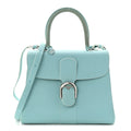 Grained Calfskin MM Brillant Satchel Light Blue