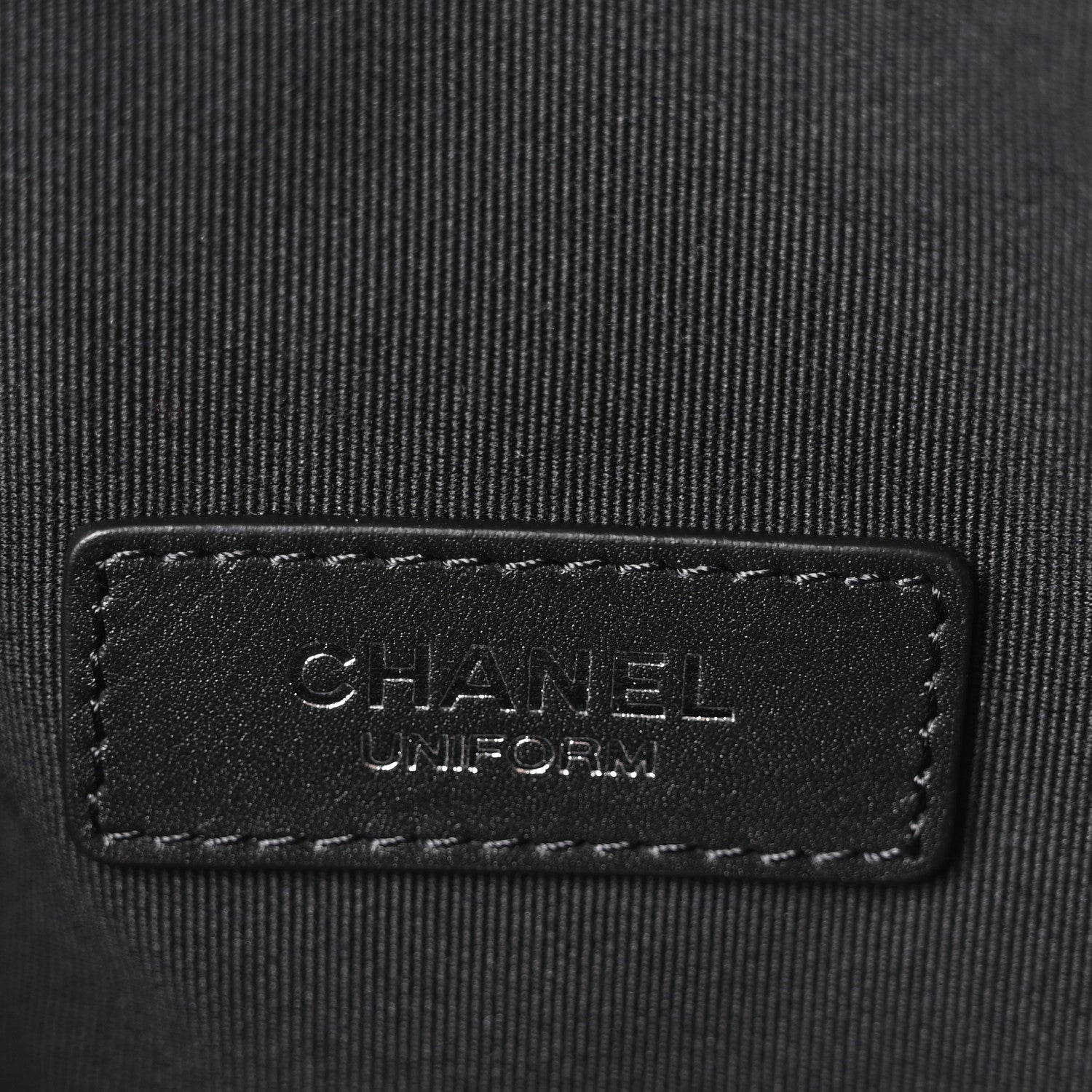 Lambskin Quilted Waist Belt Bag Black