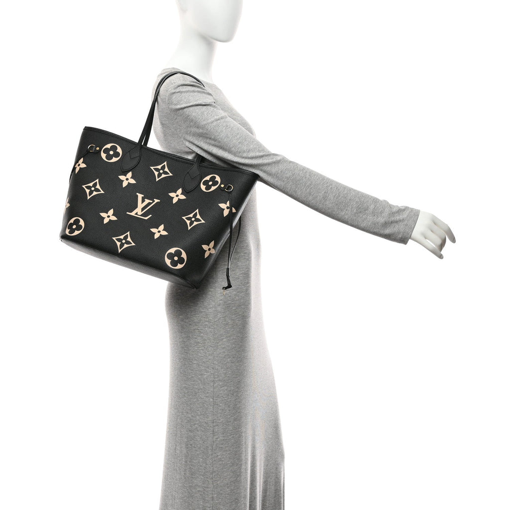 Empreinte Monogram Giant Neverfull MM Black Beige
