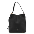 Grained Calfskin Low Key Hobo MM Black
