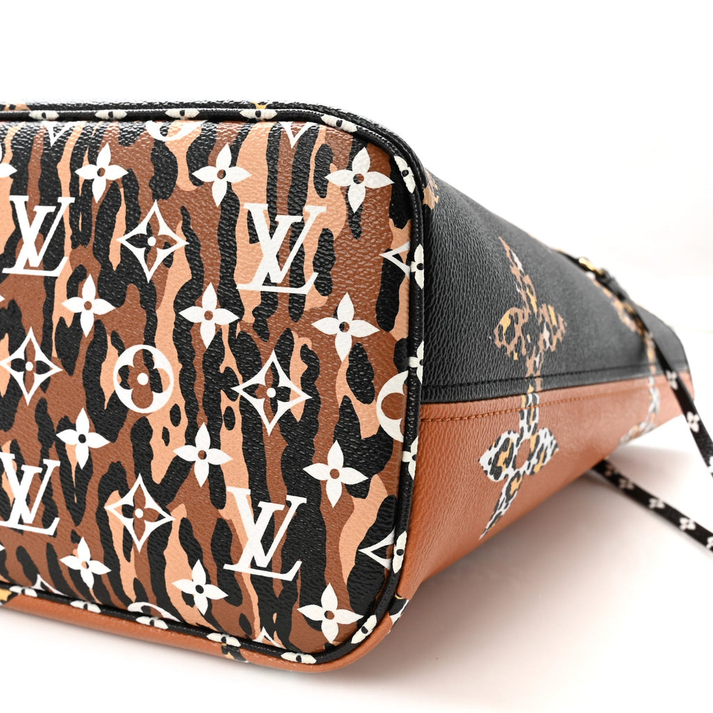 Monogram Giant Jungle Neverfull MM Black