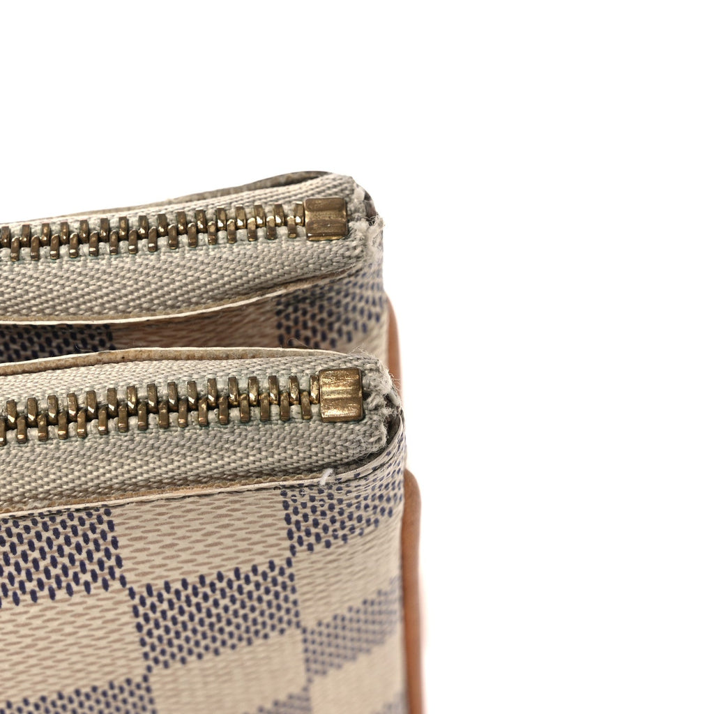 Damier Azur Double Zip Pochette