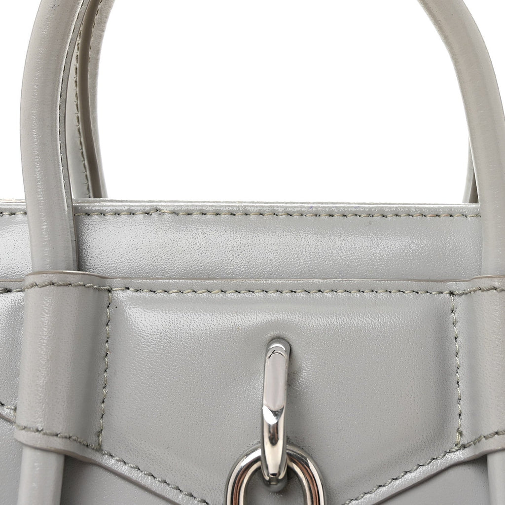 Box Calfskin Mini Lock Antigona Shoulder Bag Medium Grey