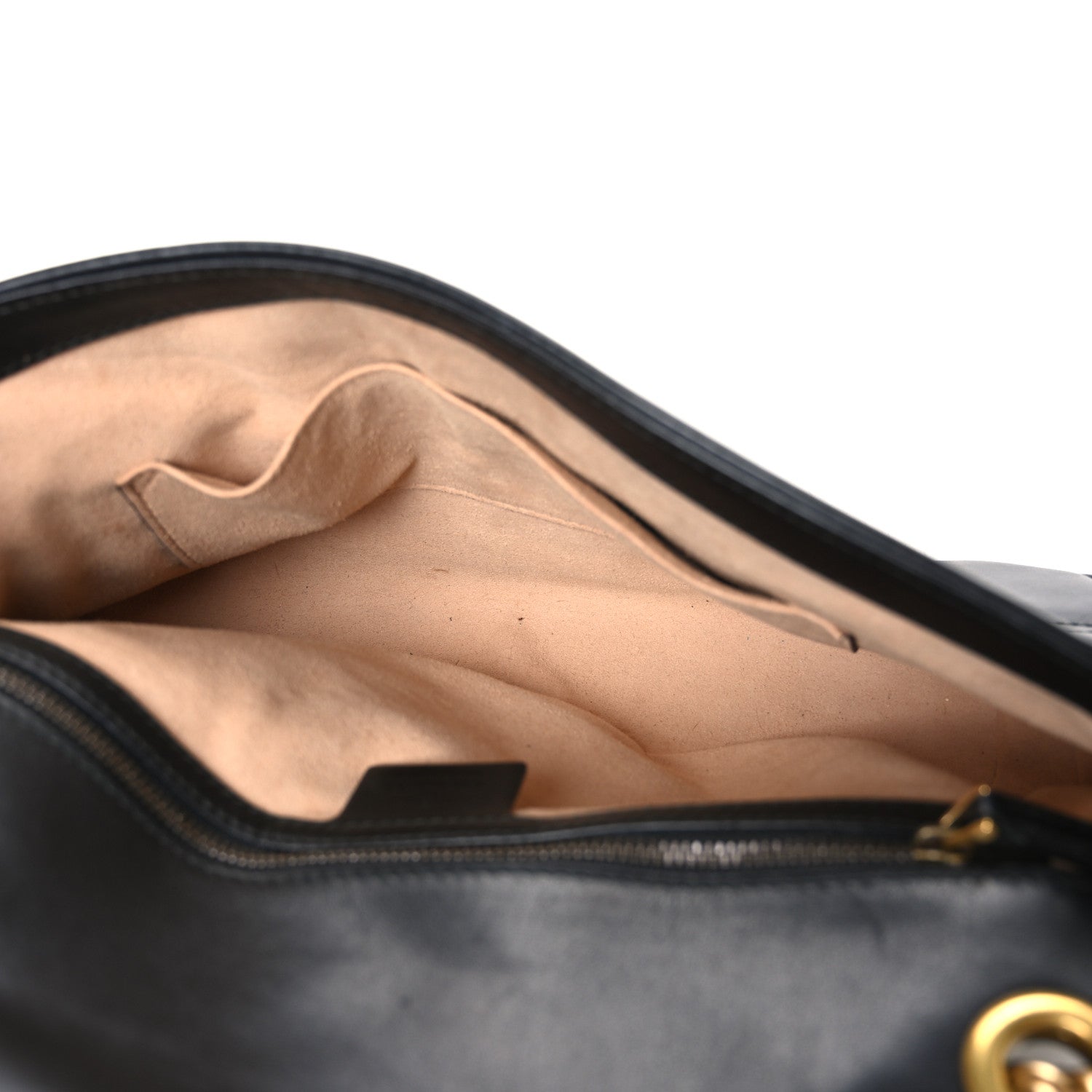 Calfskin Matelasse Medium GG Marmont Shoulder Bag Black Black