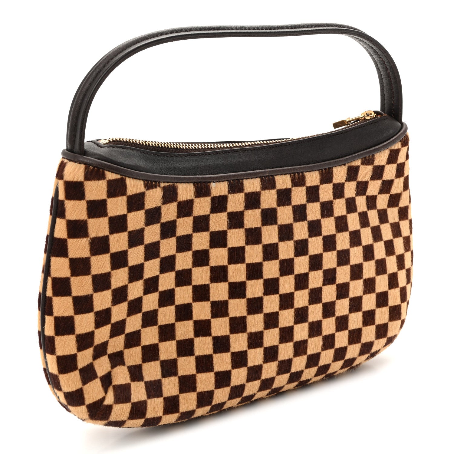 Calf Hair Damier Sauvage Tigre
