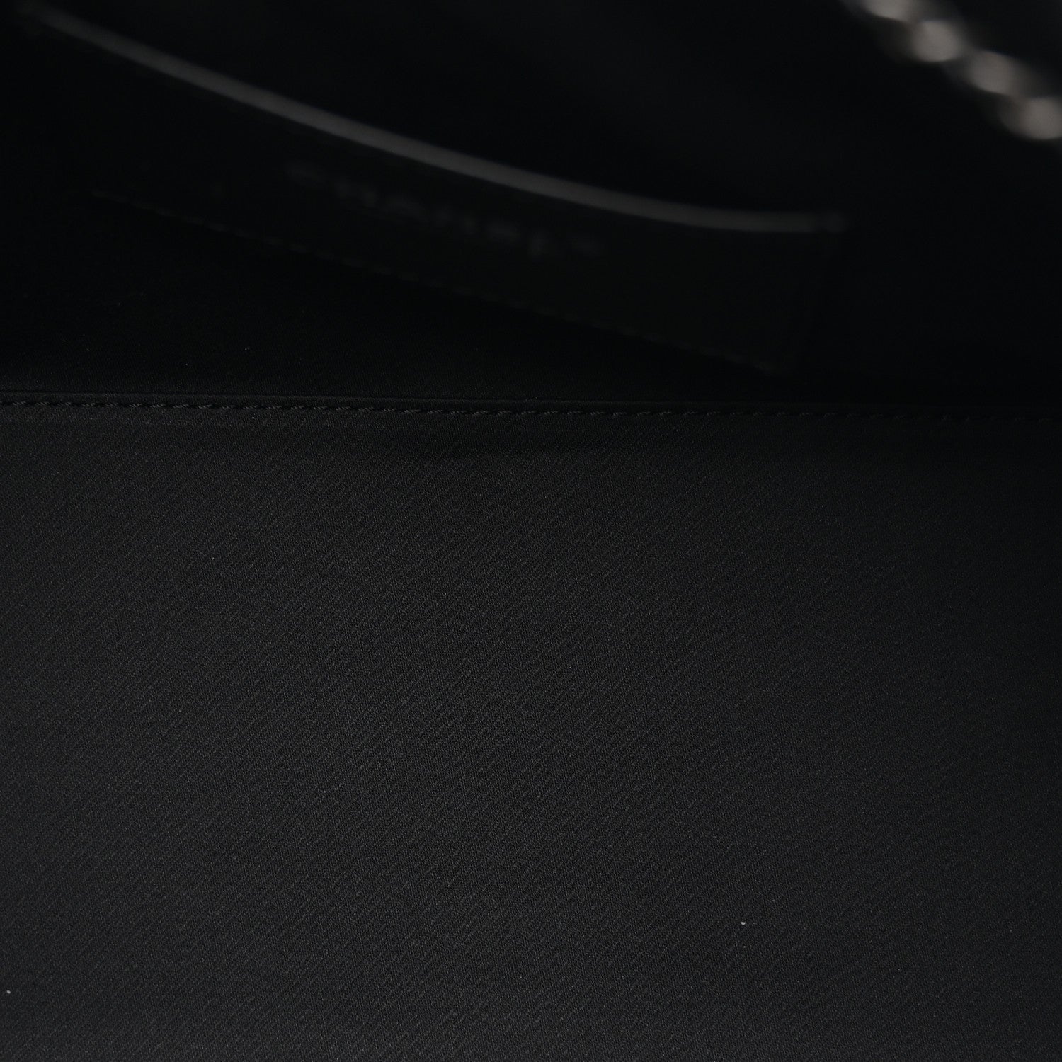 Shiny Crumpled Calfskin Quilted Small Chanel 25 Handbag Black