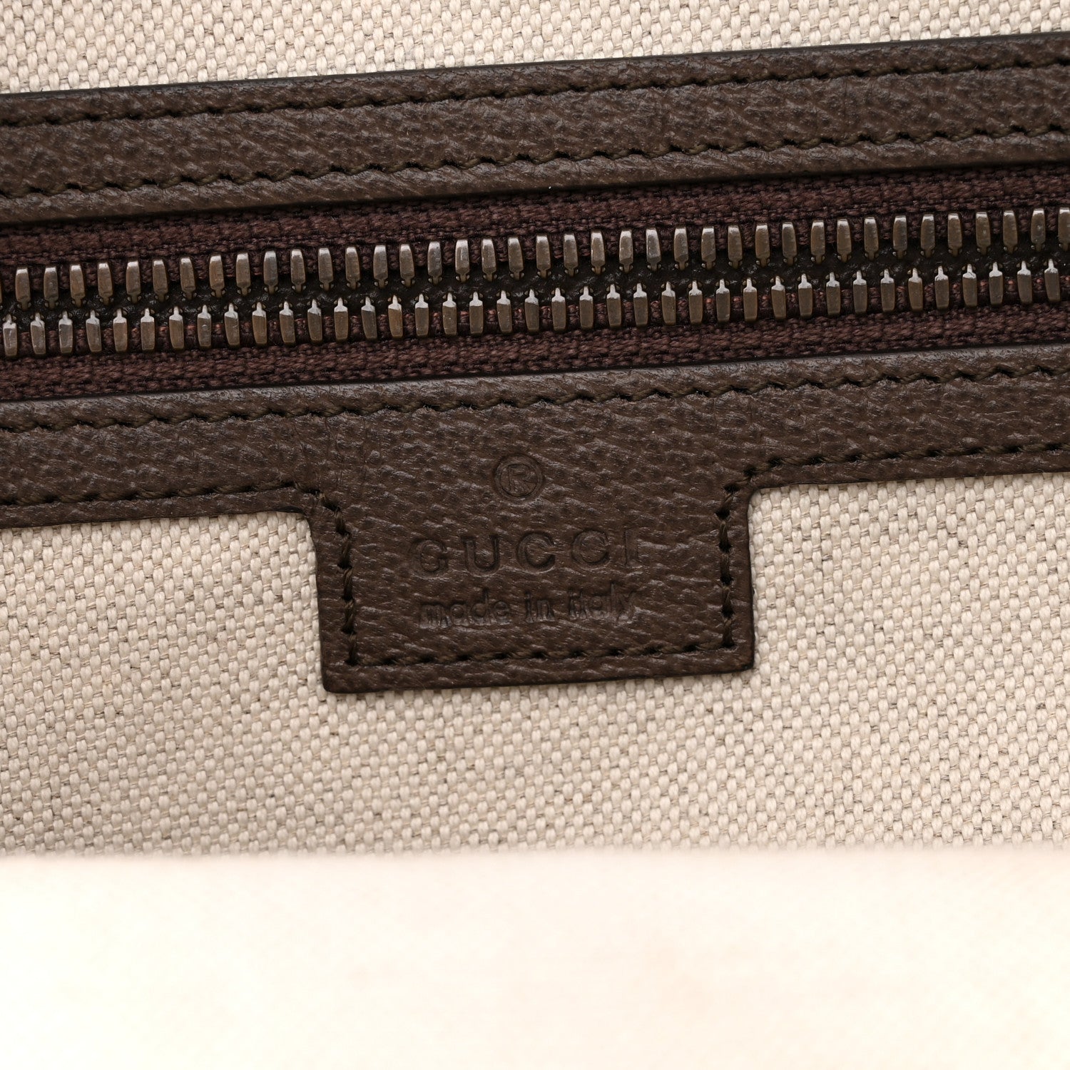 GG Supreme Monogram Web Small Ophidia Half Moon Hobo Brown