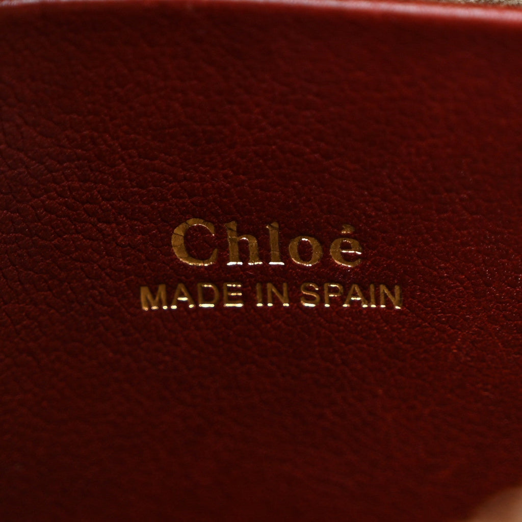 Grained Calfskin Nano Hayley Hobo Sienna Red