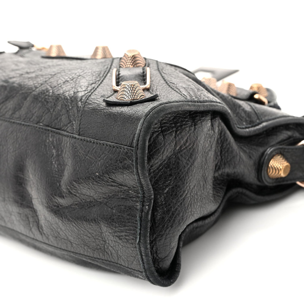 Agneau Giant 21 Rose Gold Hardware City Black