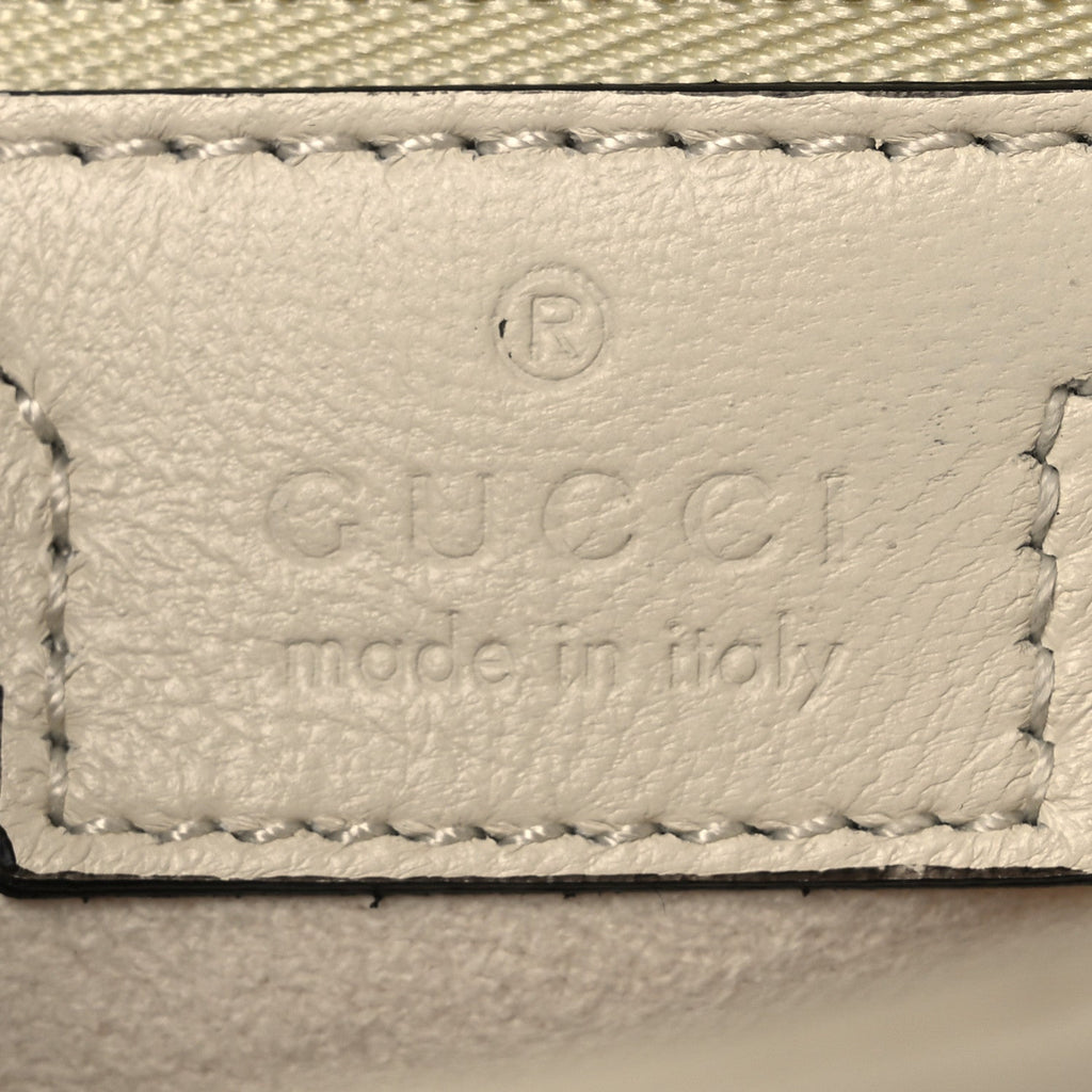 Nappa Matelasse Double G Studs Small Torchon GG Marmont Shoulder Bag Mystic White