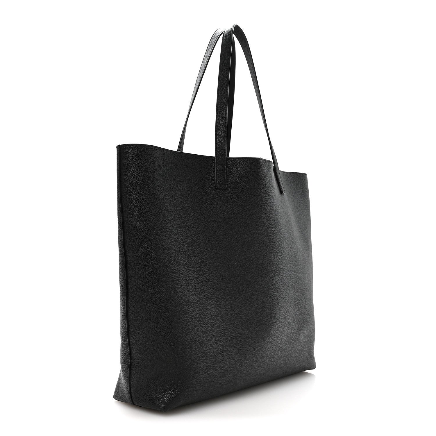 Calfskin Large Shopping Tote Black