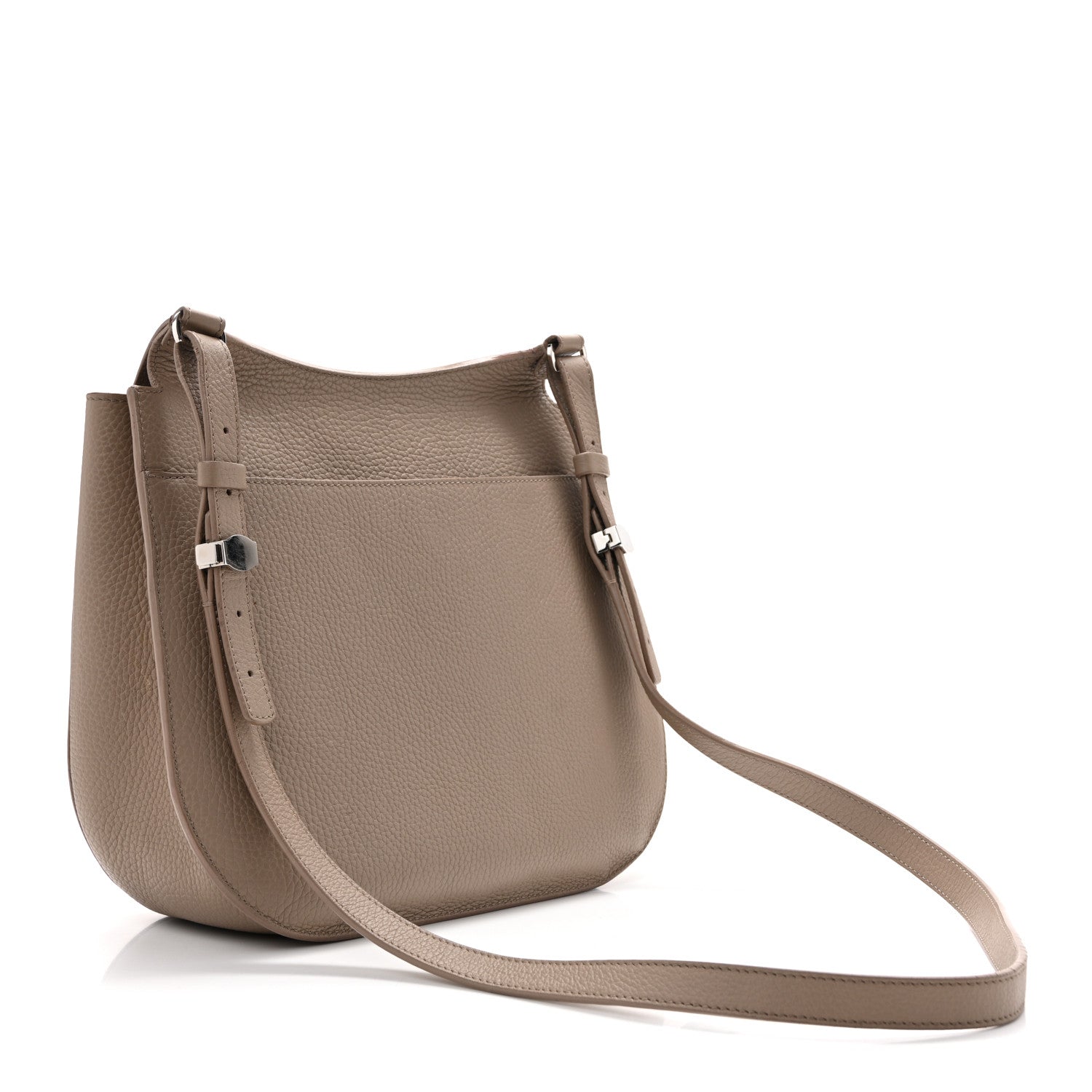 Grained Calfskin Hunting Bag II Stone