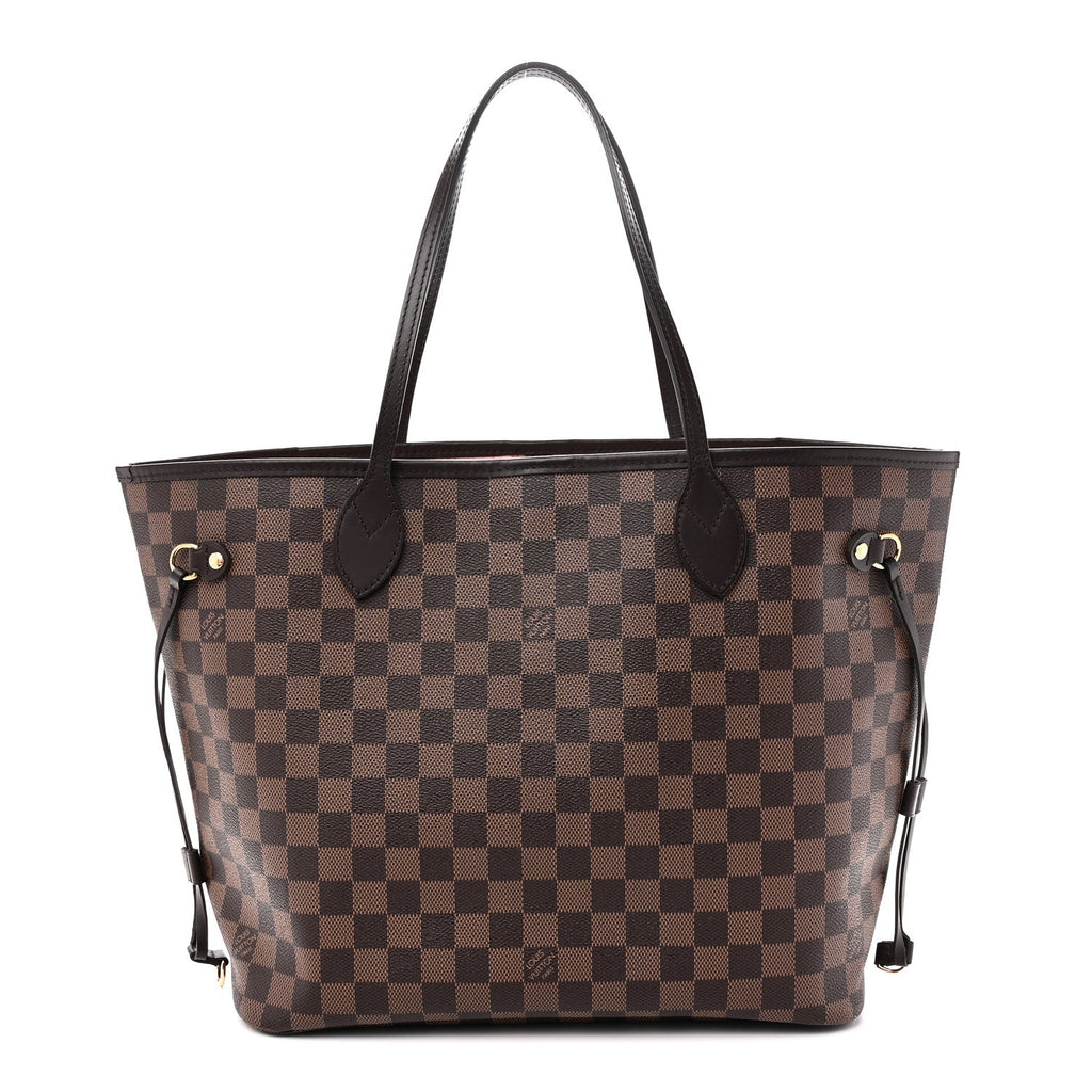 Damier Ebene Neo Neverfull MM Rose Ballerine