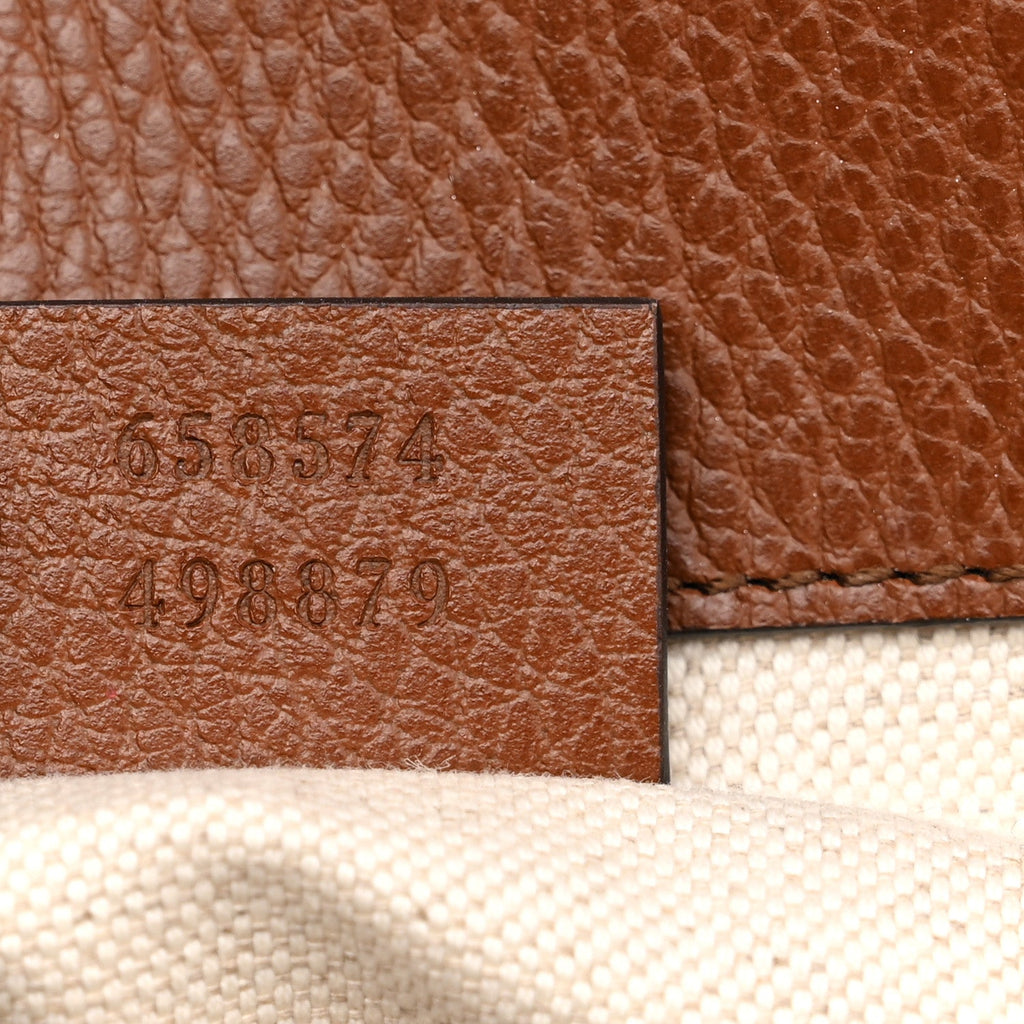 New Denim GG Monogram Dollar Calfskin Web Mini Horsebit 1955 Shoulder Bag Blue Tea Cuir Epilog