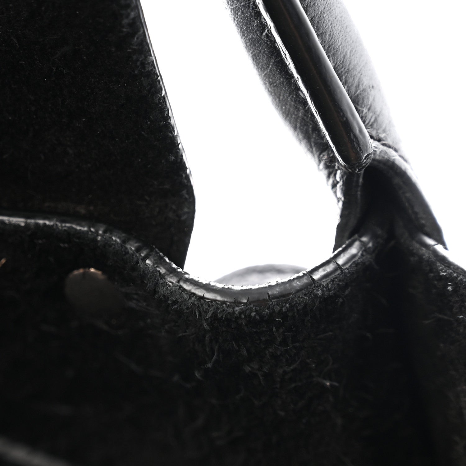 Supple Grained Calfskin Small Big Bag Black
