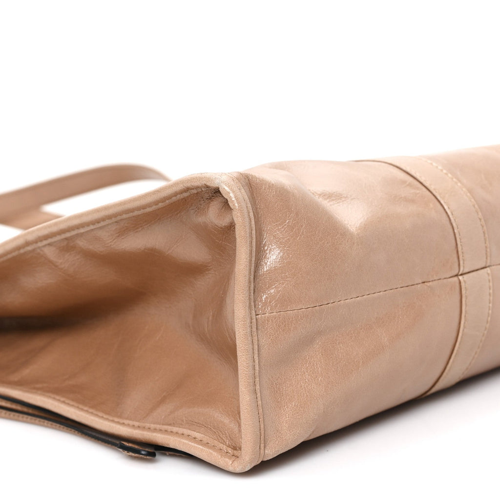 Soft Lux Large Shopping Tote Travertine