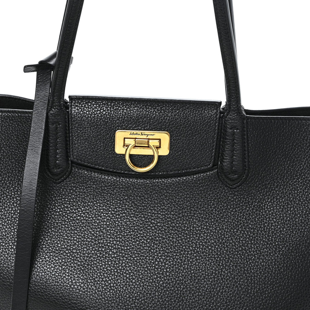 Calfskin Travel Tote Black