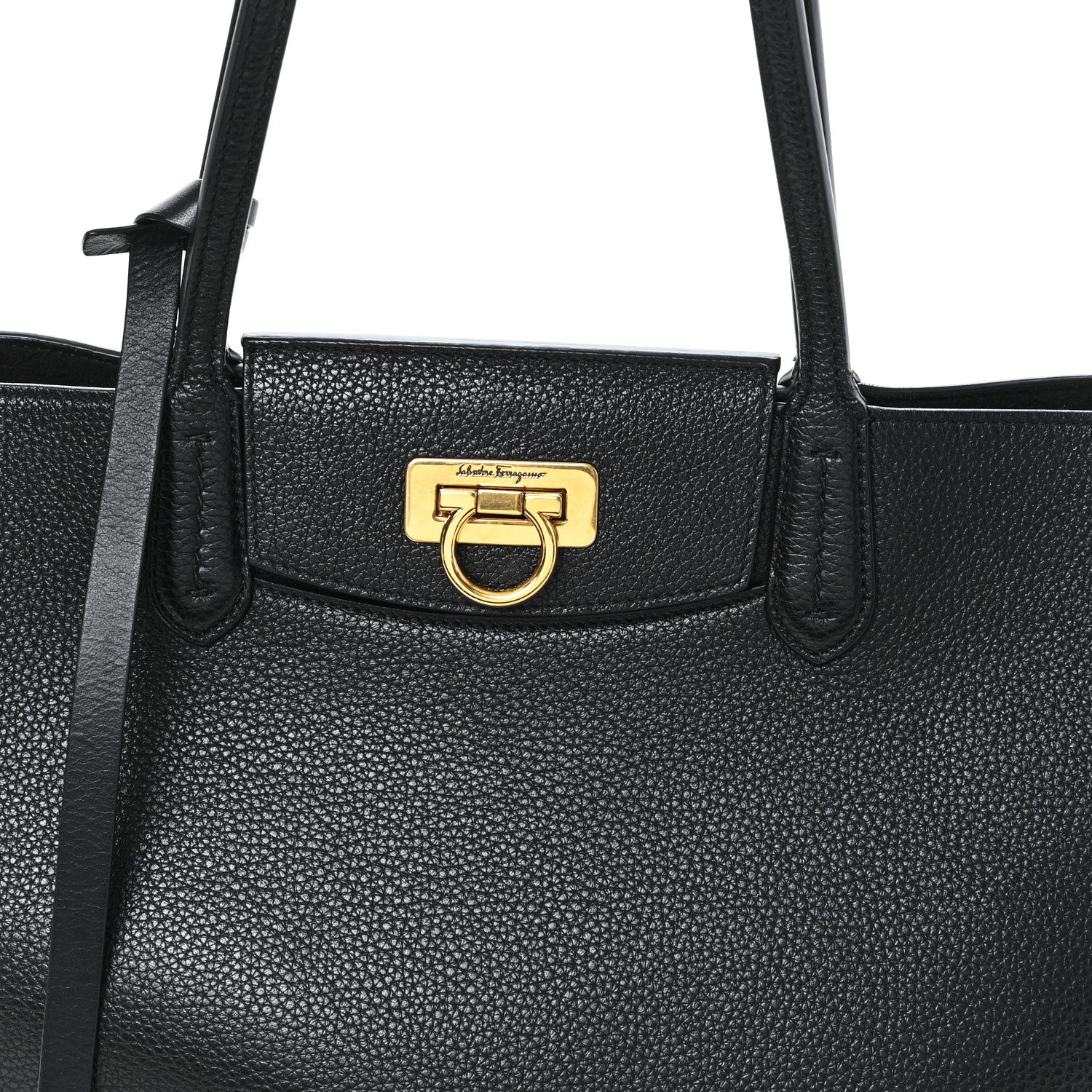 Calfskin Travel Tote Black