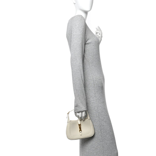 Boarded Dyana Lux Calfskin Mini Jackie 1961 Hobo Mystic White