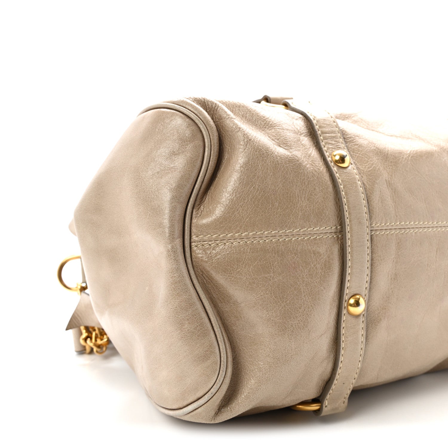 Vitello Lux Medium Bow Bag Grey