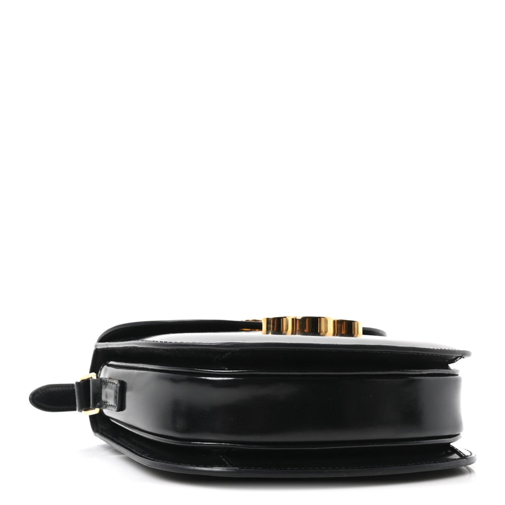 Shiny Calfskin Teen Besace Black