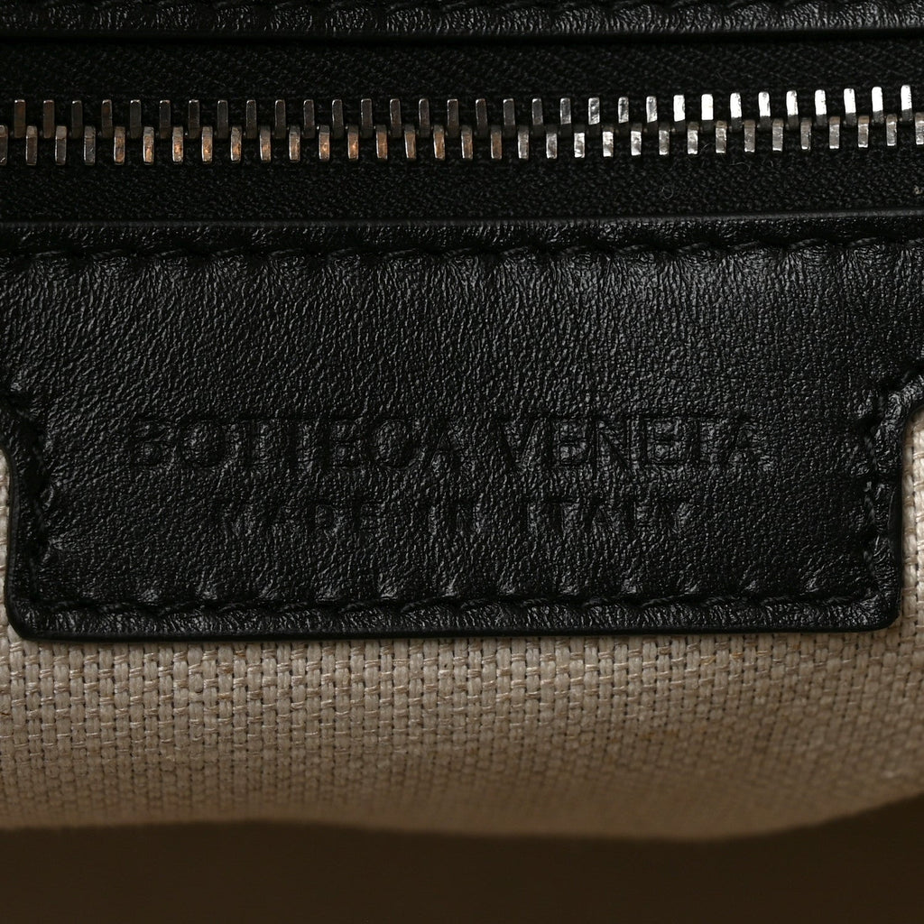 Nappa Intrecciato Helix Weekender Bag Black