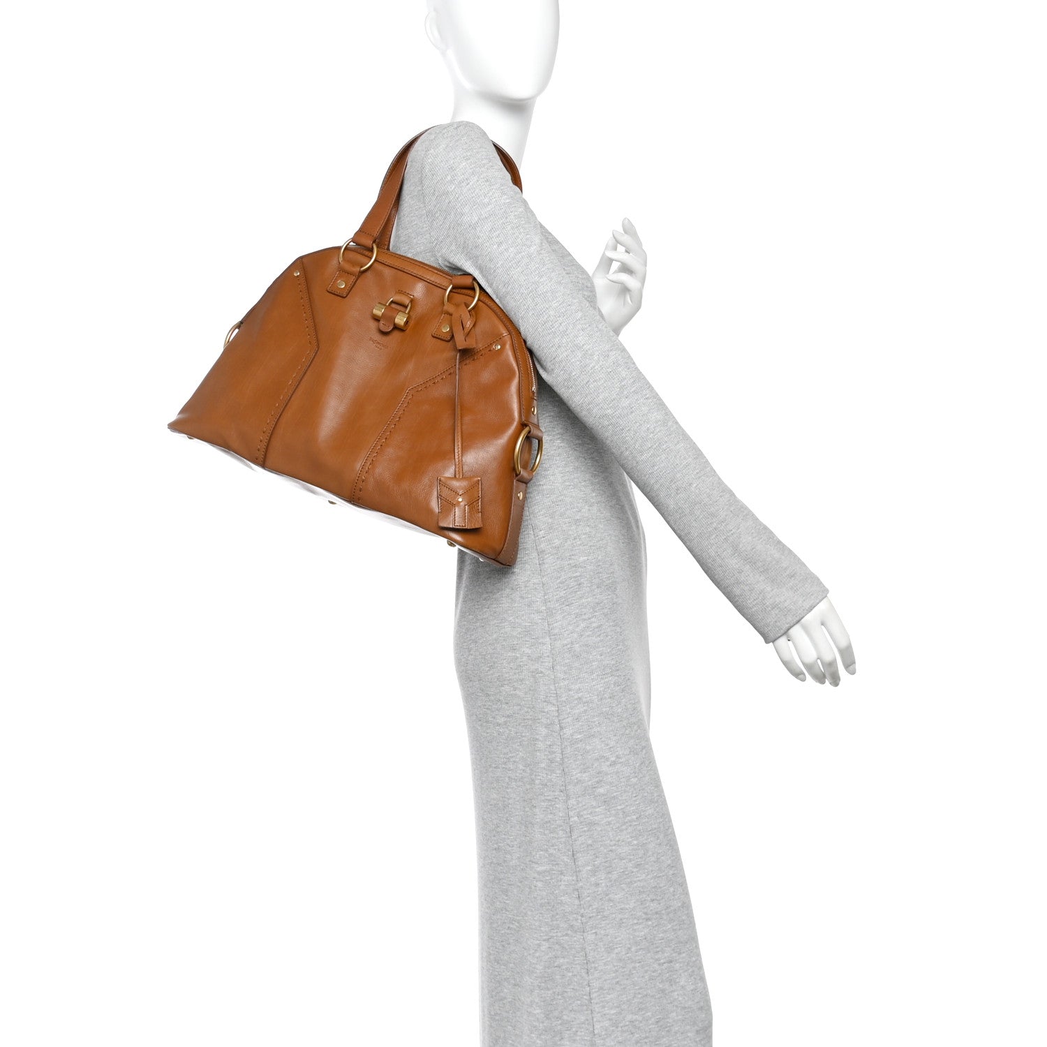 Calfskin Oversized Muse Brown