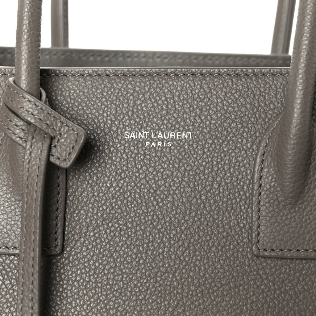 Grained Calfskin Baby Sac De Jour Taupe