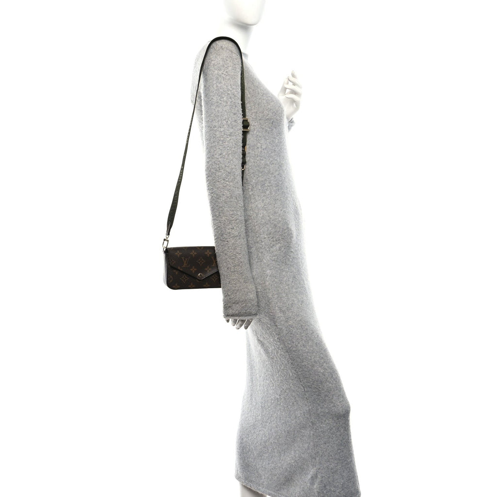Monogram Felicie Strap & Go Kaki