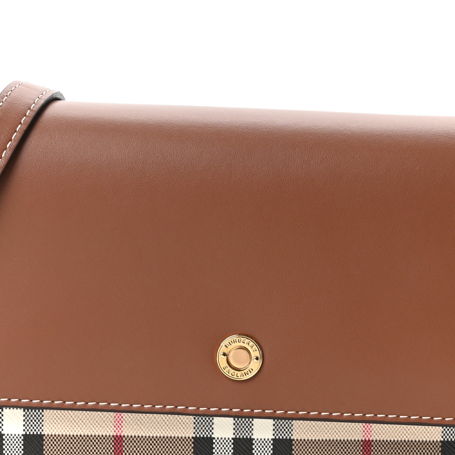 Calfskin Vintage Check New Hampshire Bag Archive Beige Tan