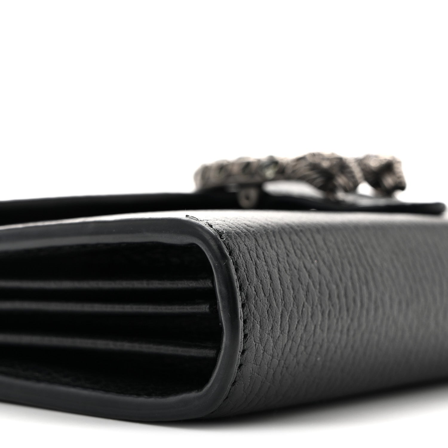 Calfskin Mini Dionysus Chain Wallet Black