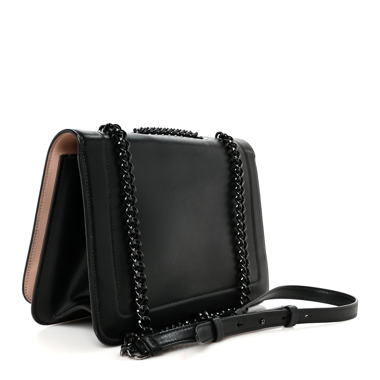Smooth Calfskin Vara Rainbow Crossbody Bag Bonbon