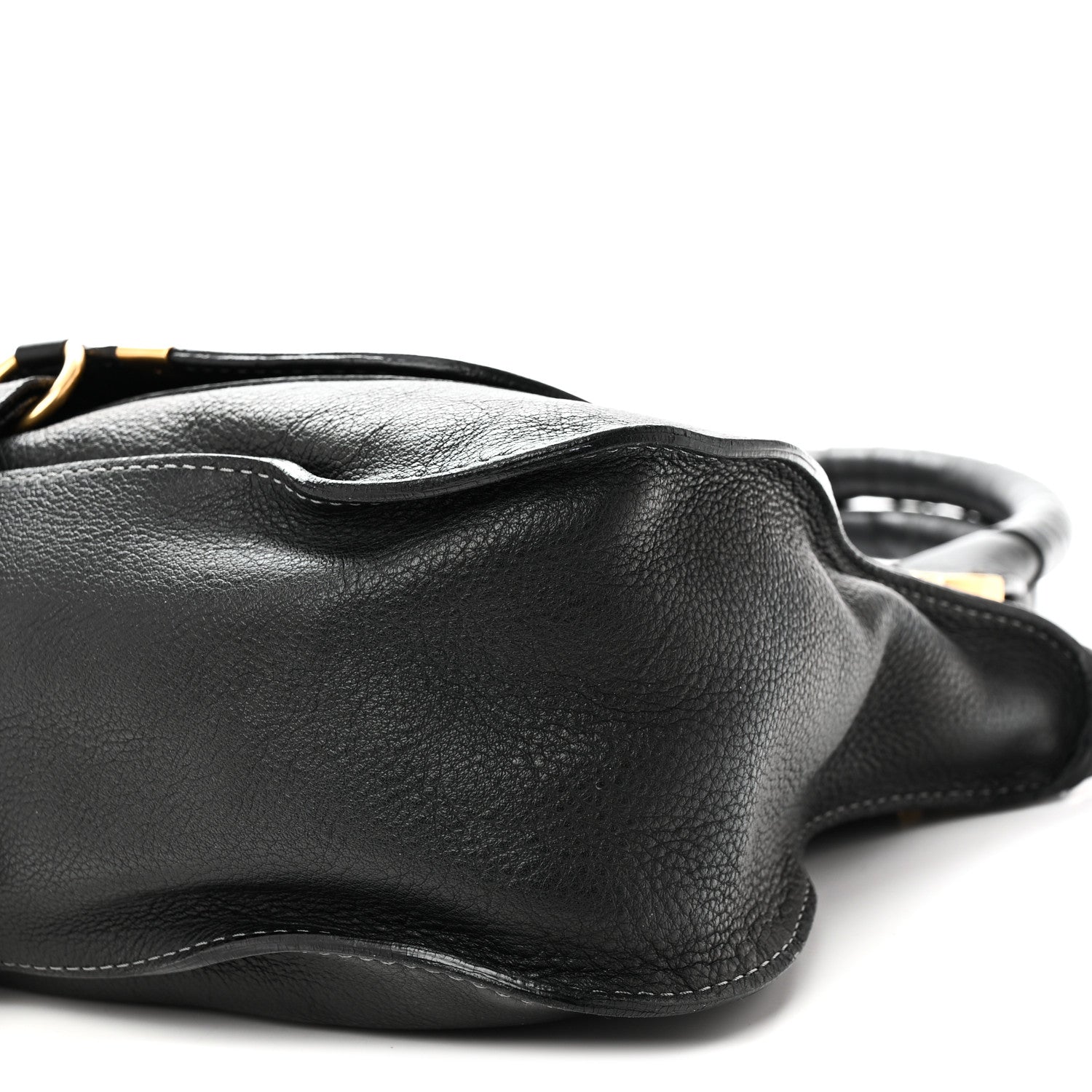 Calfskin Medium Marcie Satchel Black