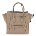 Drummed Calfskin Micro Luggage  Dune