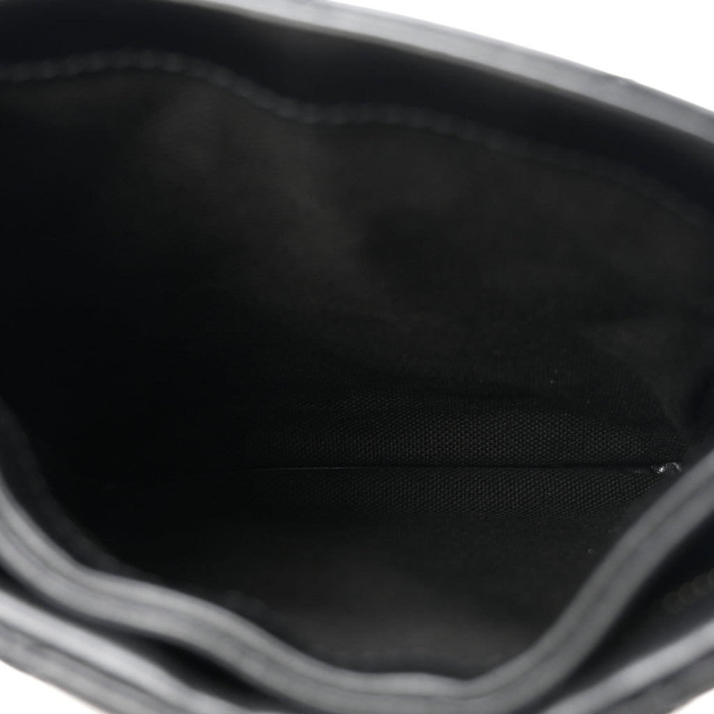 Lambskin Quilted Uniform Crossbody Bag Black