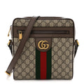 GG Supreme Monogram Web Small Ophidia Messenger Bag Brown