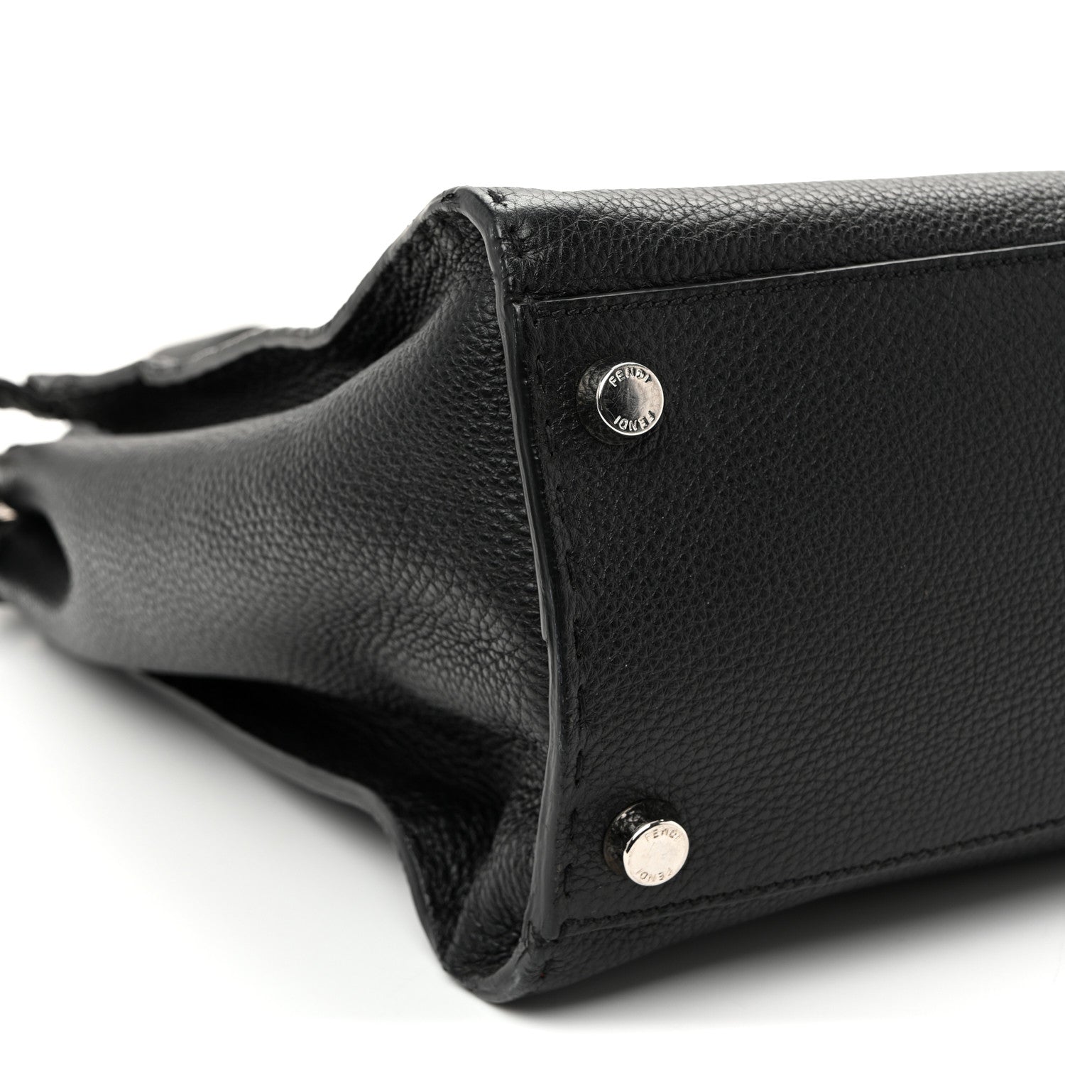 Cuoio Romano Selleria Metal Stitch Large Mens Peekaboo Iconic Essential Satchel Black