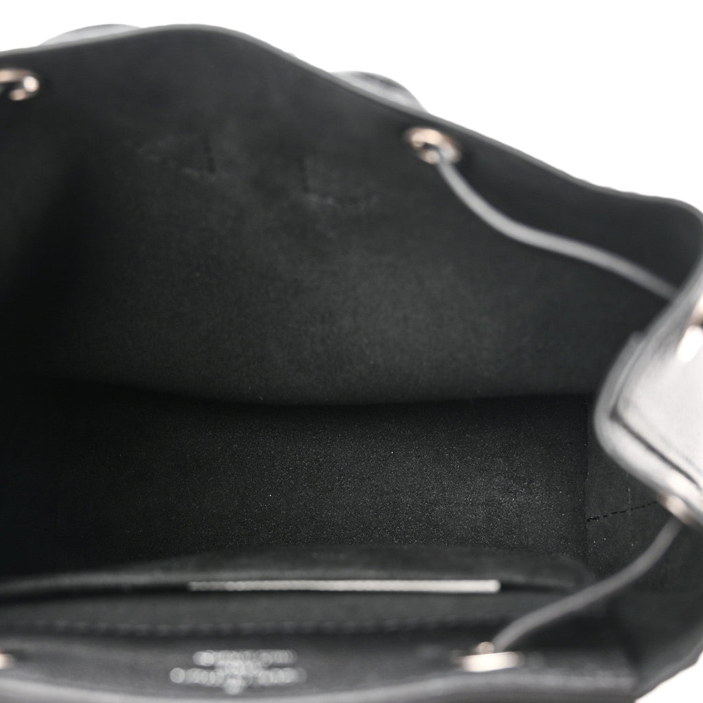 Calfskin Lockme Mini Backpack Black