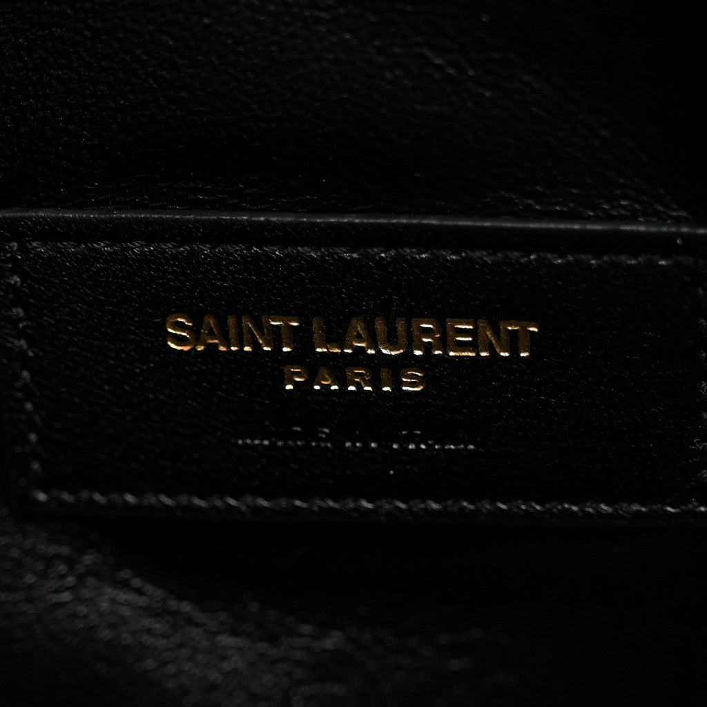 Lambskin Quilted Gaby Zipped Pouch Hot Wine