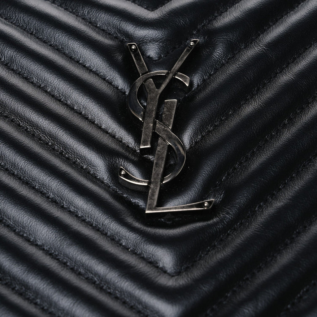 Calfskin Matelasse Monogram Lou Camera Bag Black
