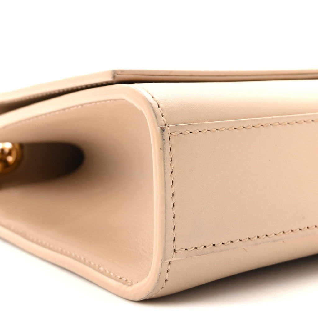 Smooth Calfskin Medium Classic Monogram Kate Tassel Satchel Nude Powder