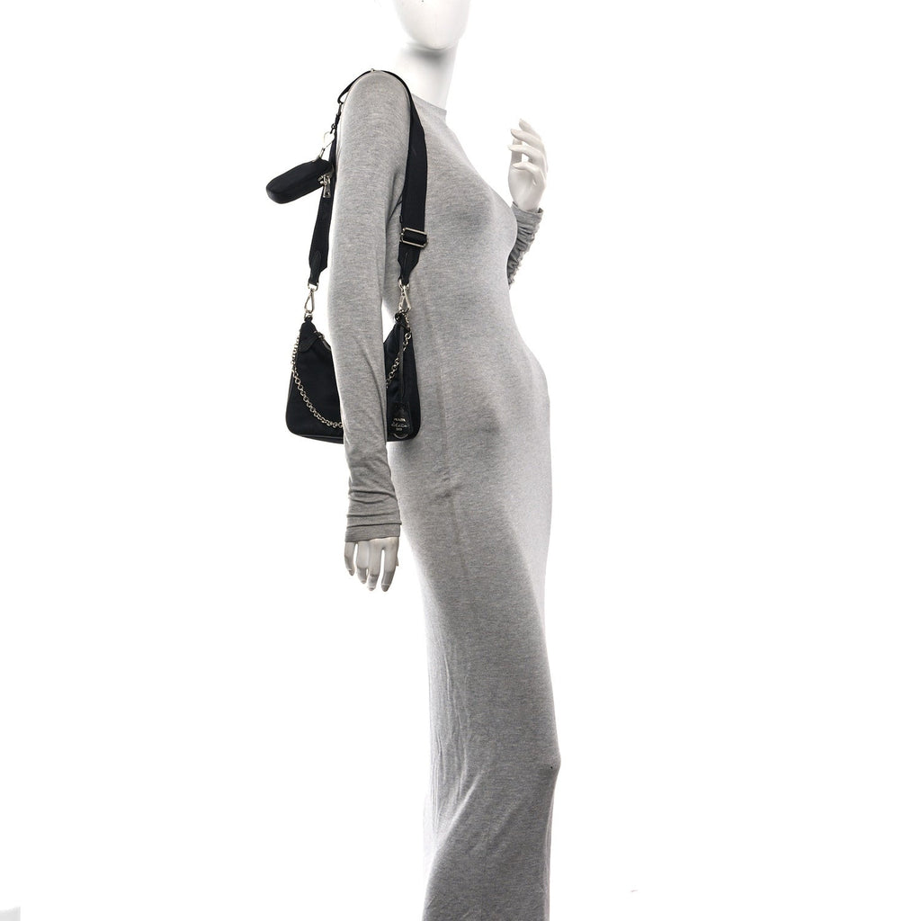 Nylon Re-Edition 2005 Shoulder Bag Black