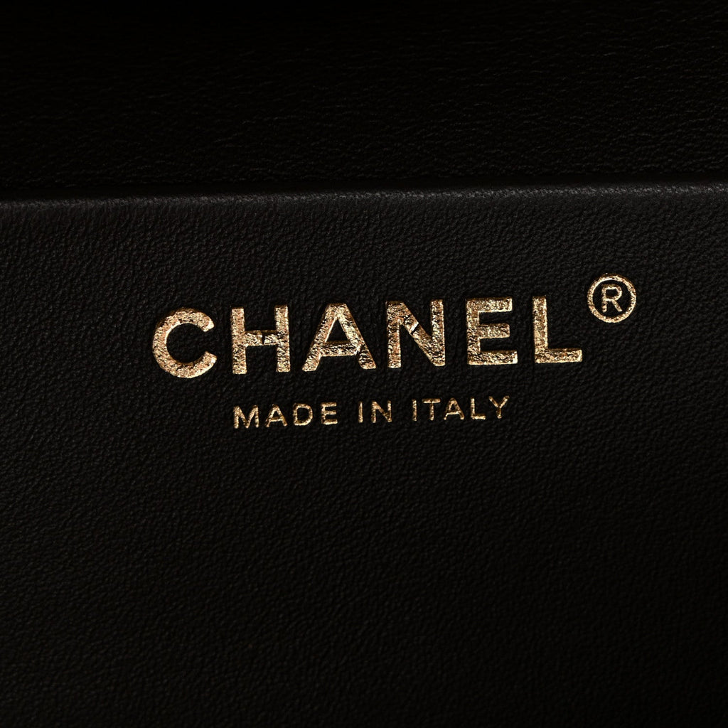 Suede Calfskin Small Souplissimo Maxi Flap Dark Brown
