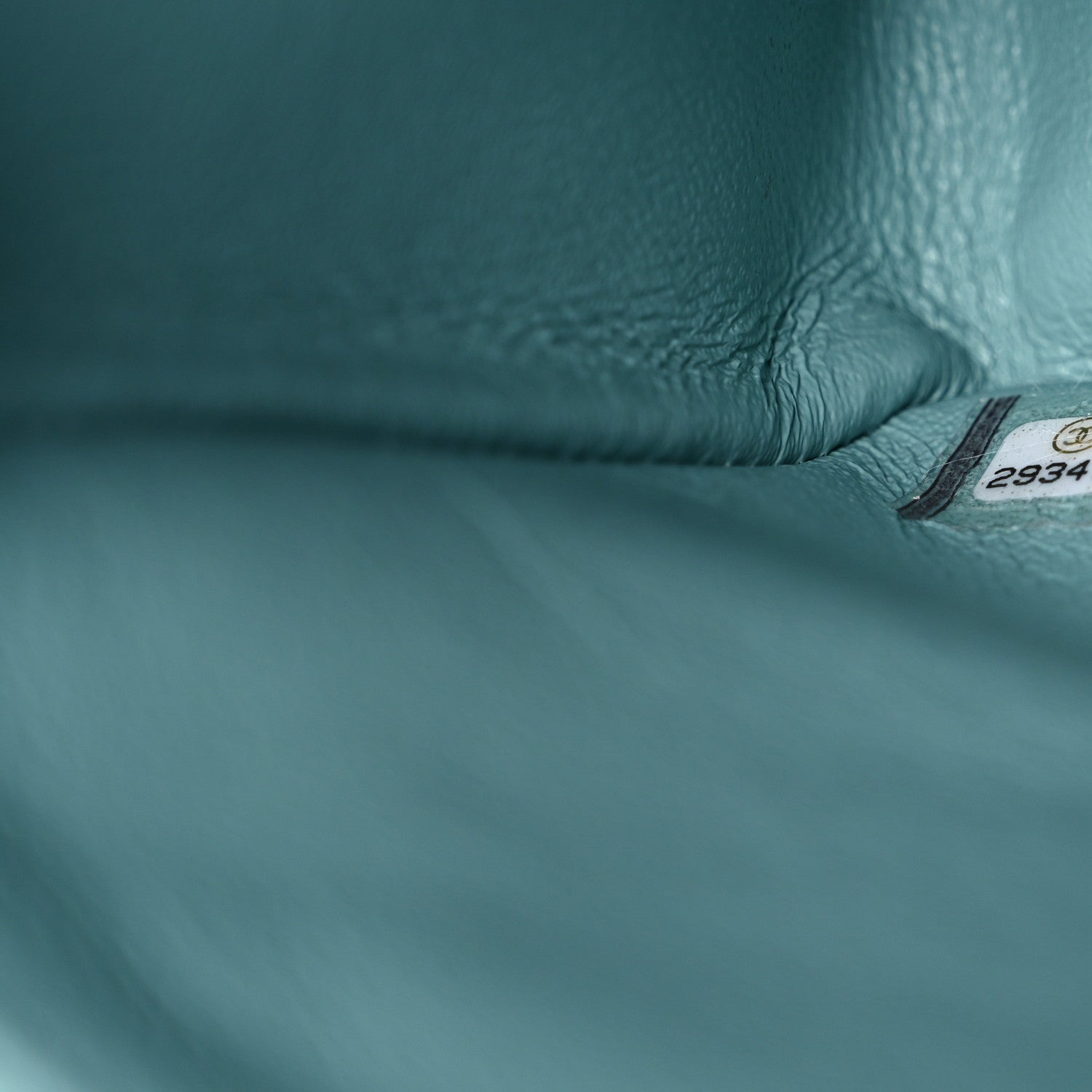 Caviar Quilted Medium Double Flap Light Blue